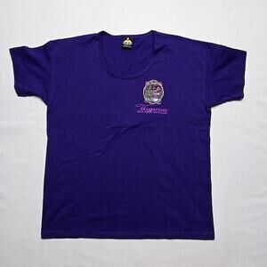 Vintage Virginia Blue Ridge Mountains Shirt Purple Womens L Graphic Tee 90s